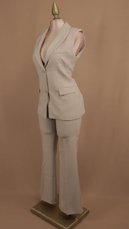 Conjunto de pantalón y saco resacado