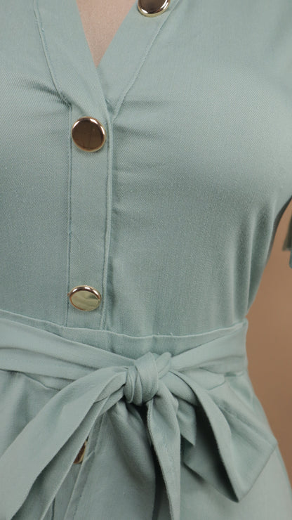 Vestido midi con manga