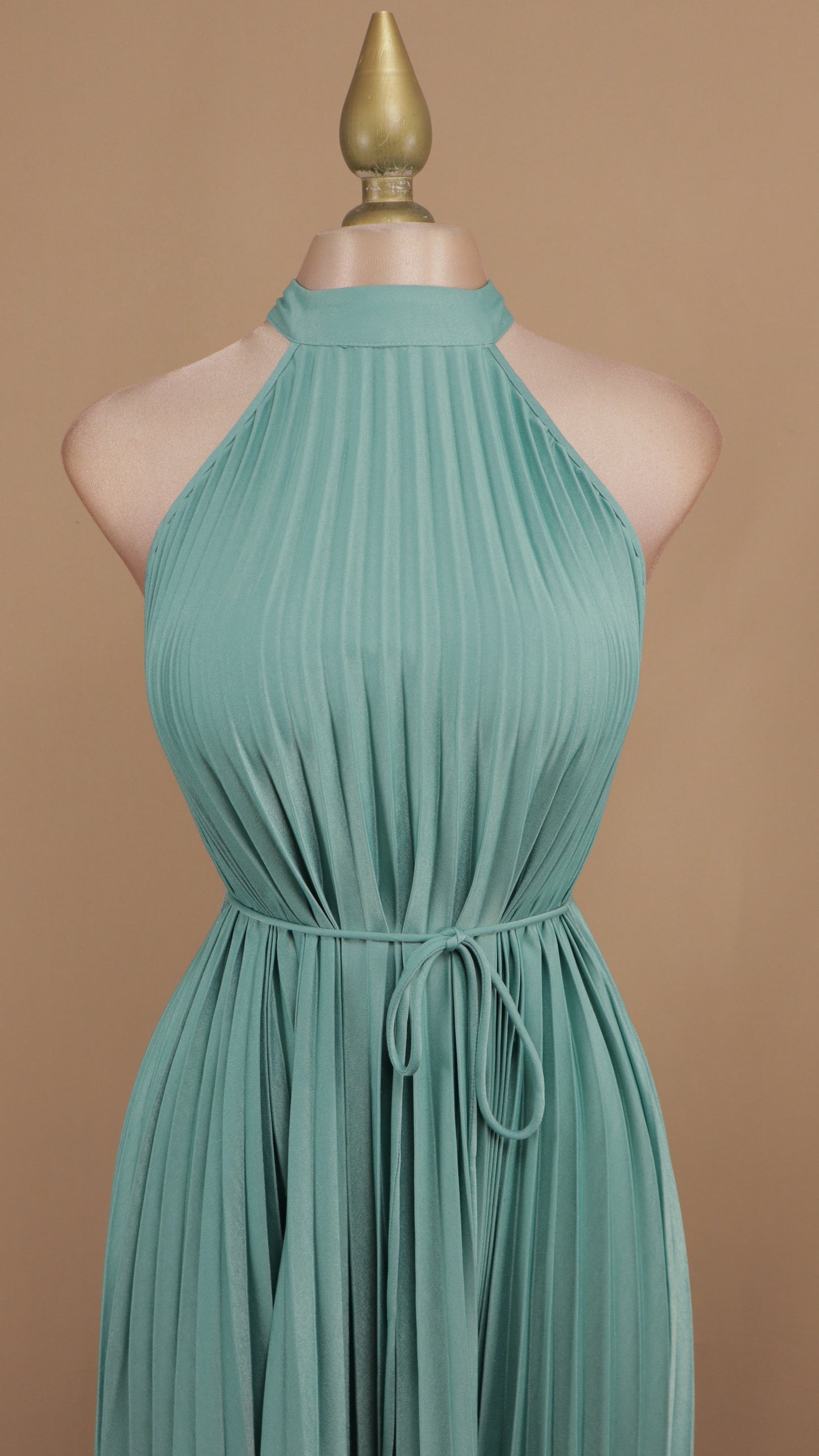 Vestido maxi plisado fresh