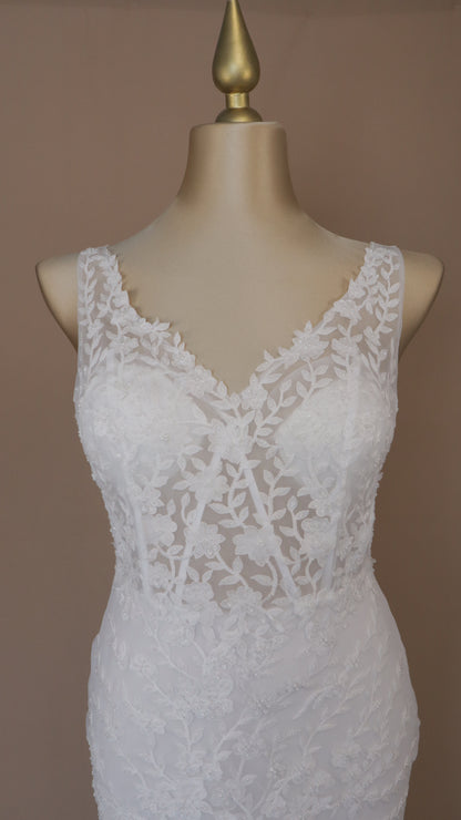 VESTIDO DE NOVIA TALLA EXTRA CORTE SIRENA