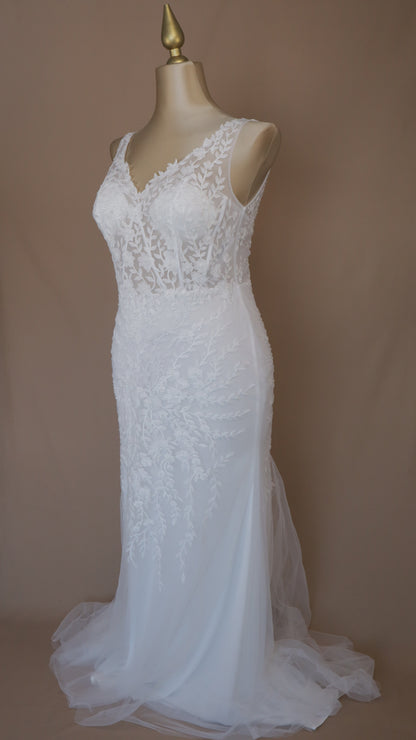 VESTIDO DE NOVIA TALLA EXTRA CORTE SIRENA