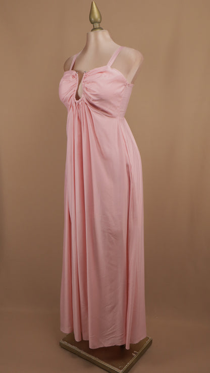 Vestido midi con tirante y escote de varilla