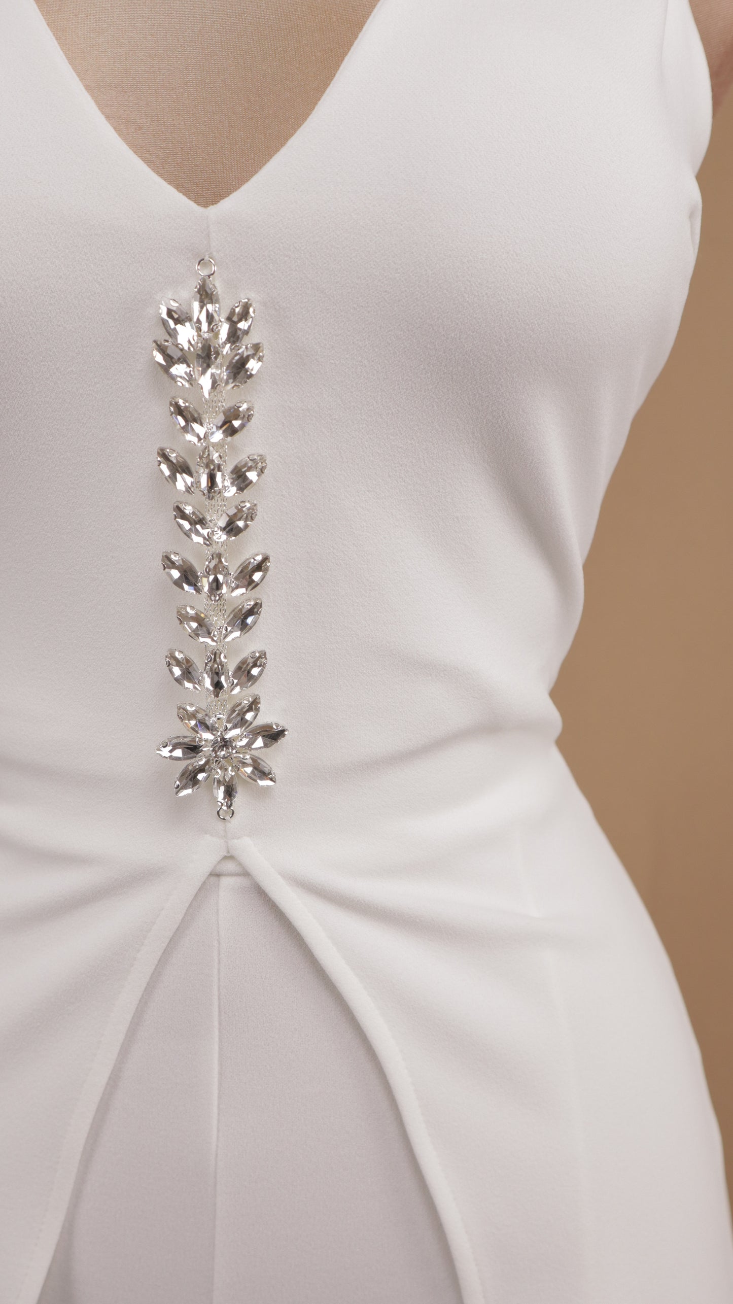 Conjunto pantalón y chaleco tipo gabardina