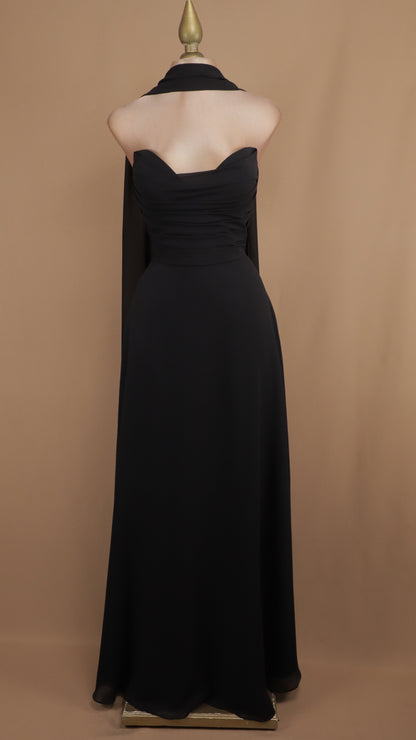 Vestido largo estraple con corset