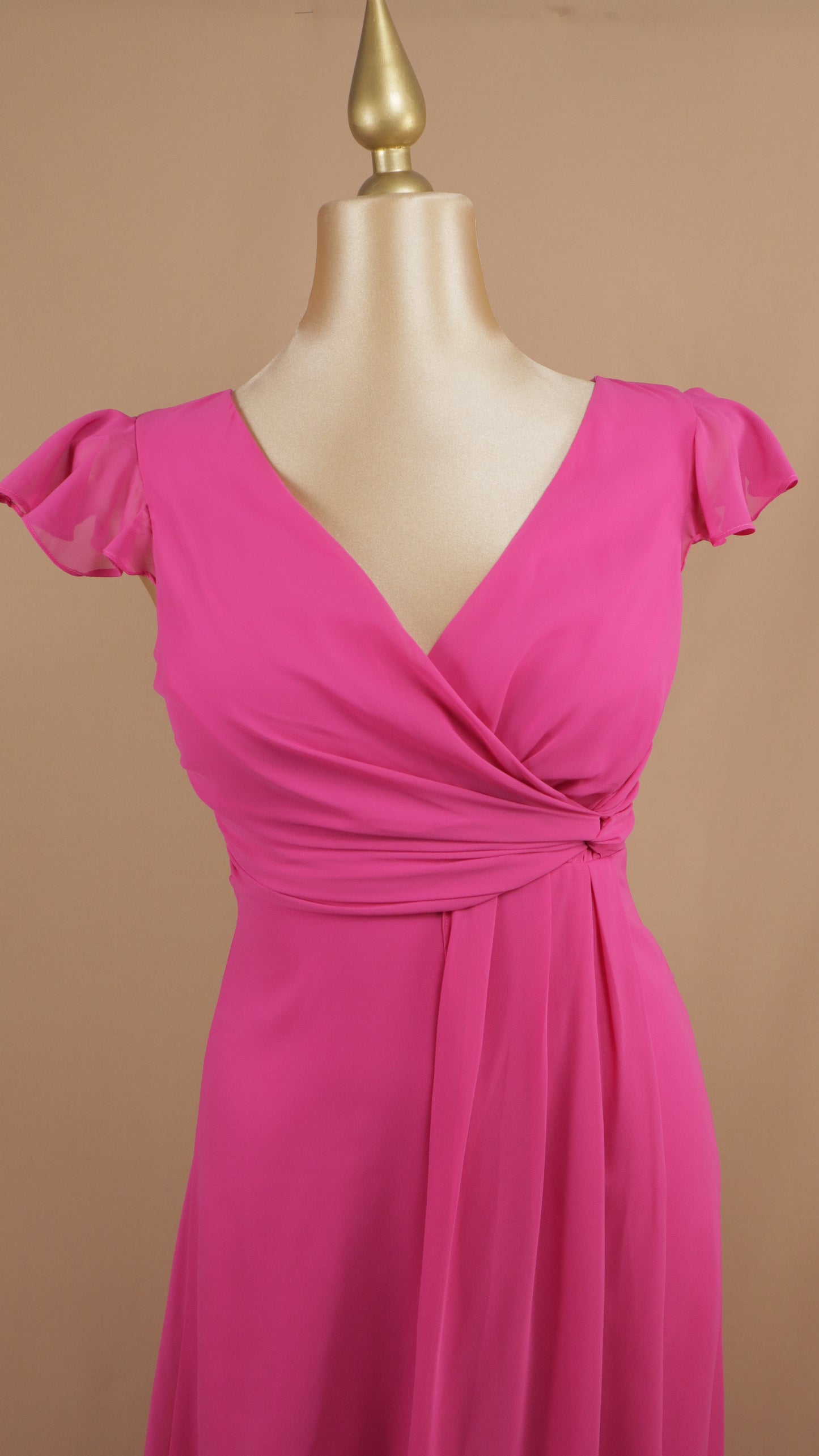 Vestido talla extra con manga corta