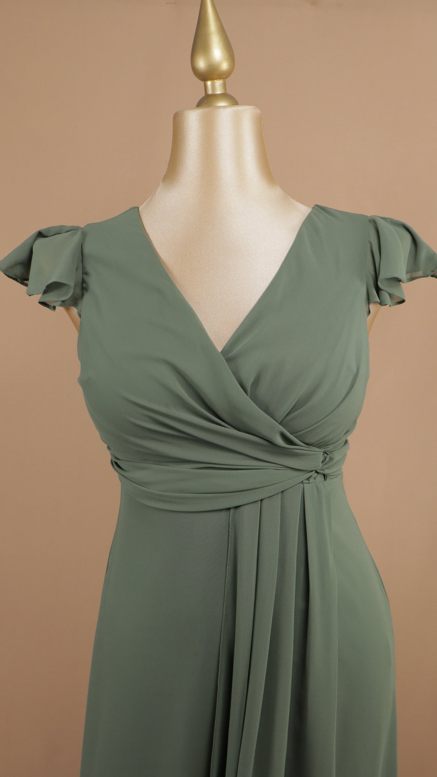 Vestido talla extra con manga corta