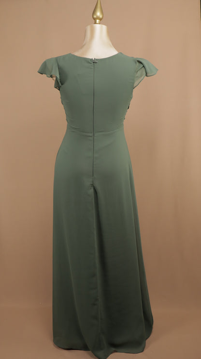 Vestido talla extra con manga corta