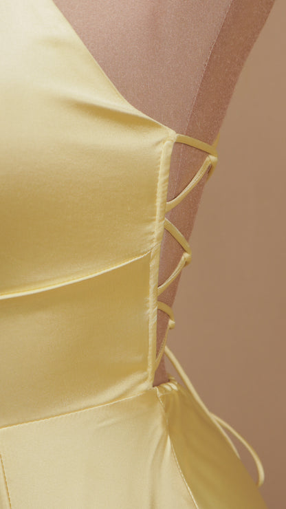 Vestido largo satin cool