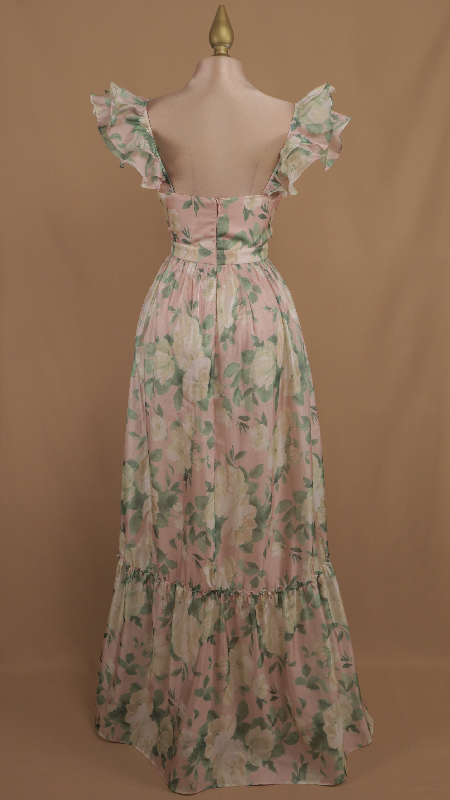 Vestido largo floreado imperio