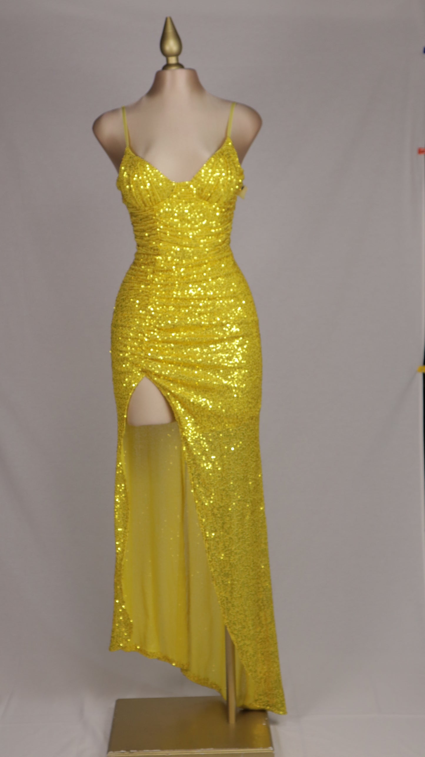 VESTIDO LARGO PAILLETTE BRILLANTES