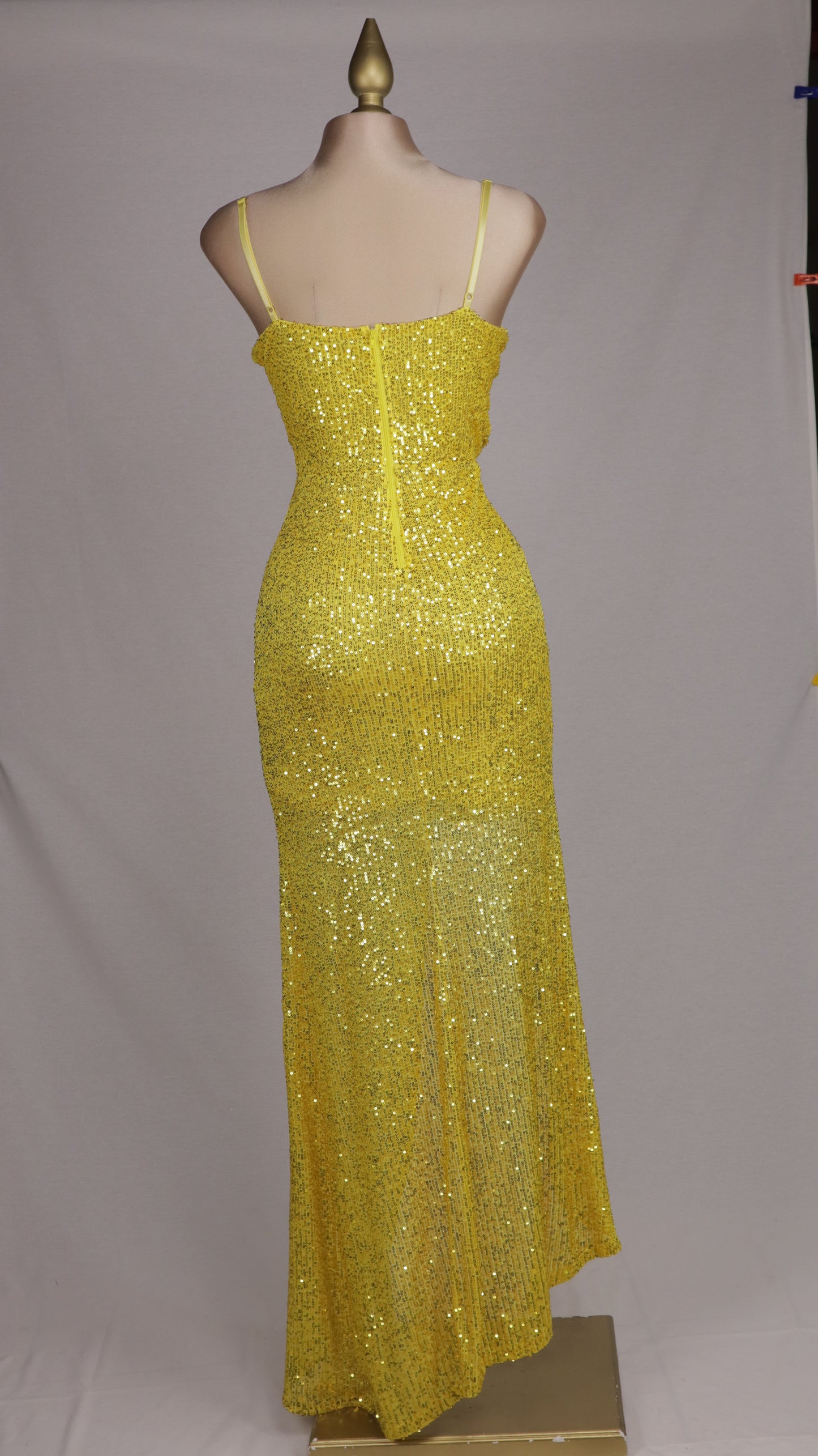 VESTIDO LARGO PAILLETTE BRILLANTES