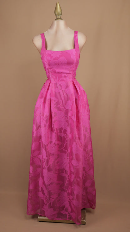 Vestido largo escote cuadrado y en espalda