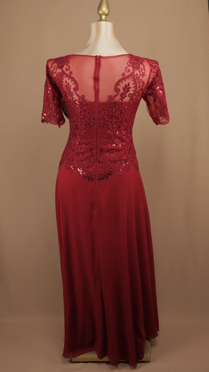 Vestido largo manga 3/4 talla plus