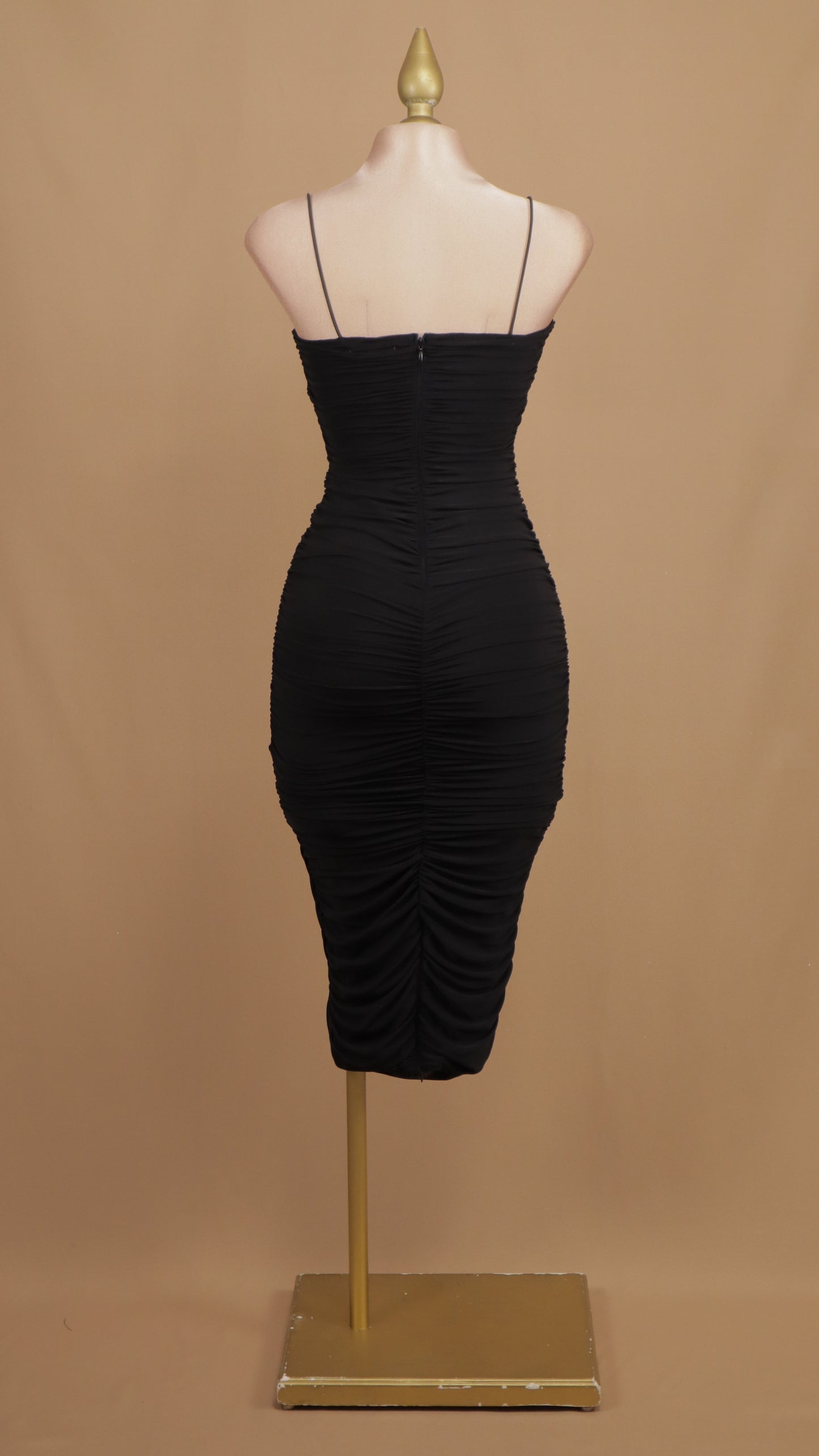 Vestido maxi plisado sensual