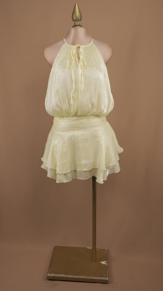 Vestido corto cuello halter