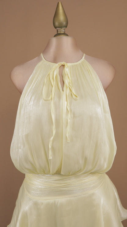 Vestido corto cuello halter