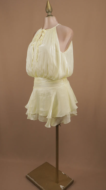 Vestido corto cuello halter