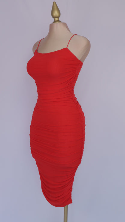 VESTIDO MAXI PLIZADO SENSUAL