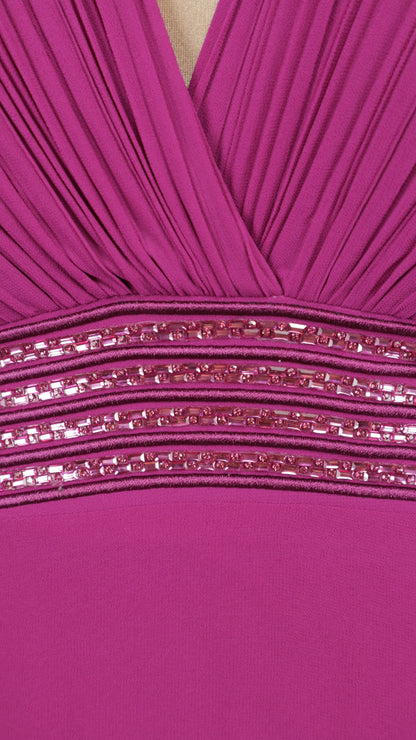 Vestido plus size con aplicación en cintura