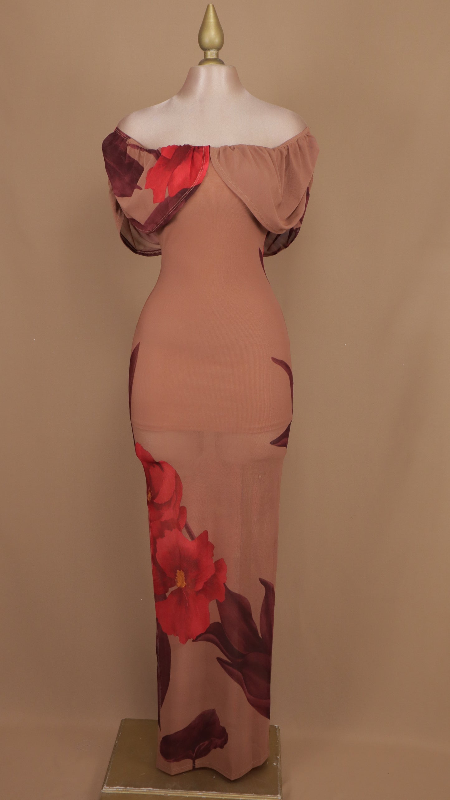 Vestido midi beautiful flower