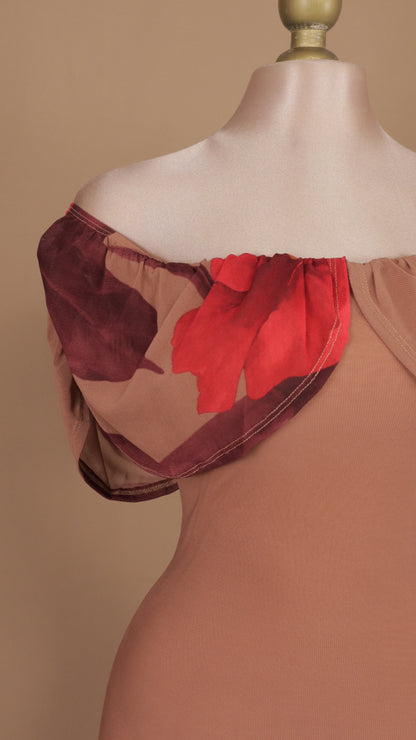 Vestido midi beautiful flower
