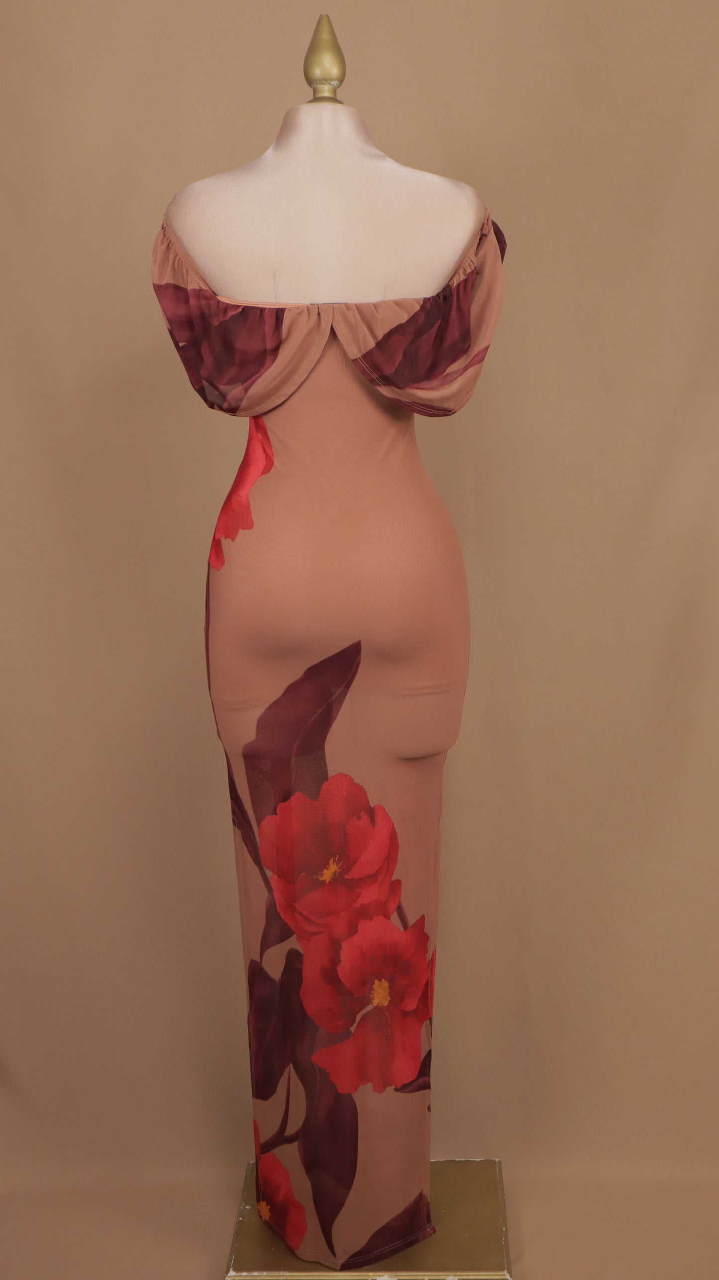 Vestido midi beautiful flower