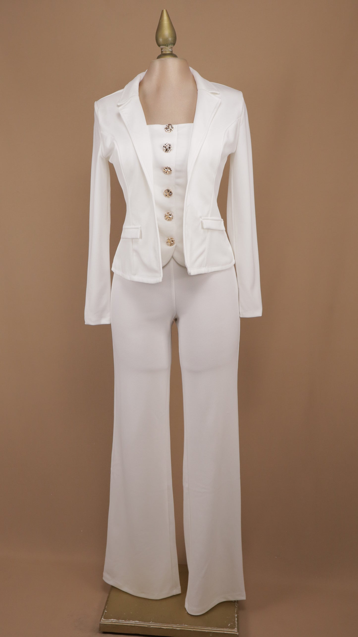 Conjunto de sastre formal de tres piezas