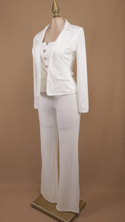Conjunto de sastre formal de tres piezas