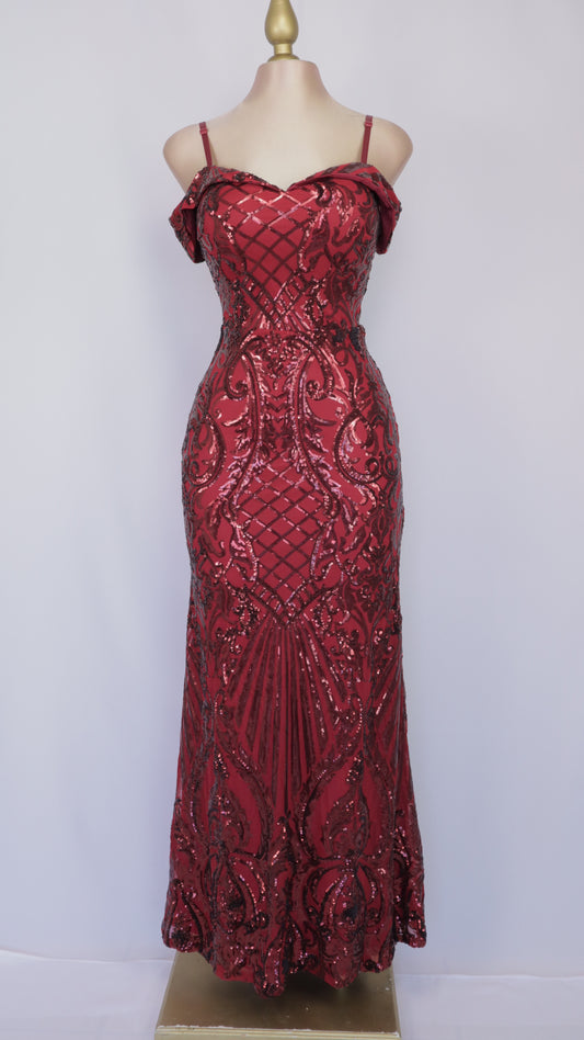 Vestido largo grecas egipcia