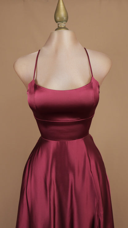 Vestido largo satin cool