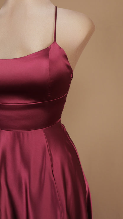 Vestido largo satin cool