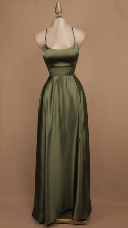 Vestido largo satin cool