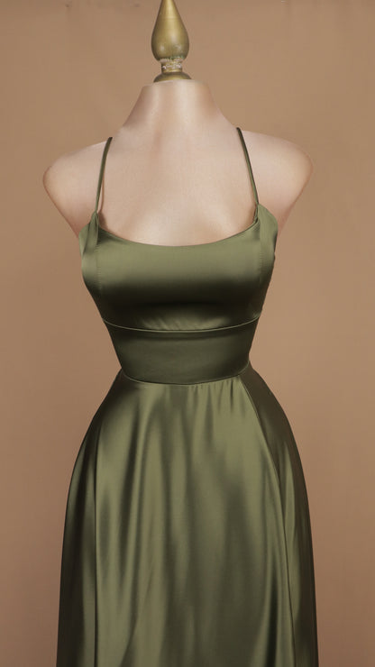 Vestido largo satin cool