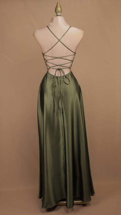 Vestido largo satin cool