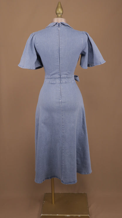 Vestido midi con manga