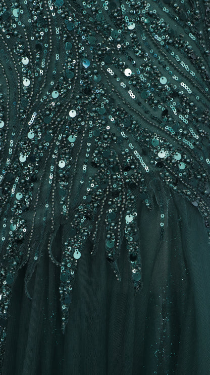 Vestido largo corte sirena estraple