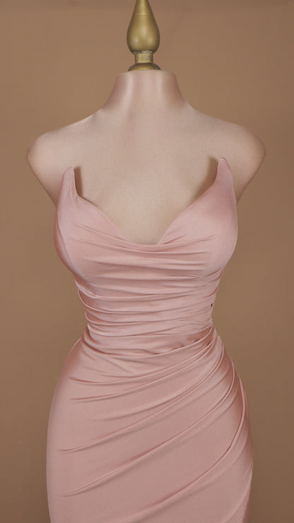 Vestido largo corte sirena con corset