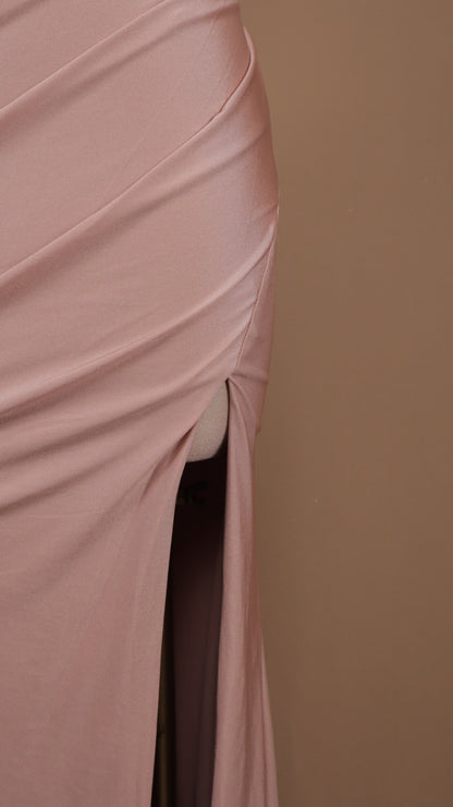 Vestido largo corte sirena con corset