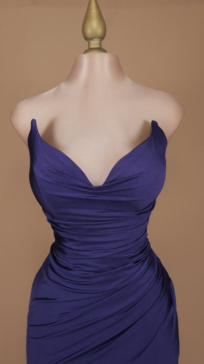 Vestido largo corte sirena con corset