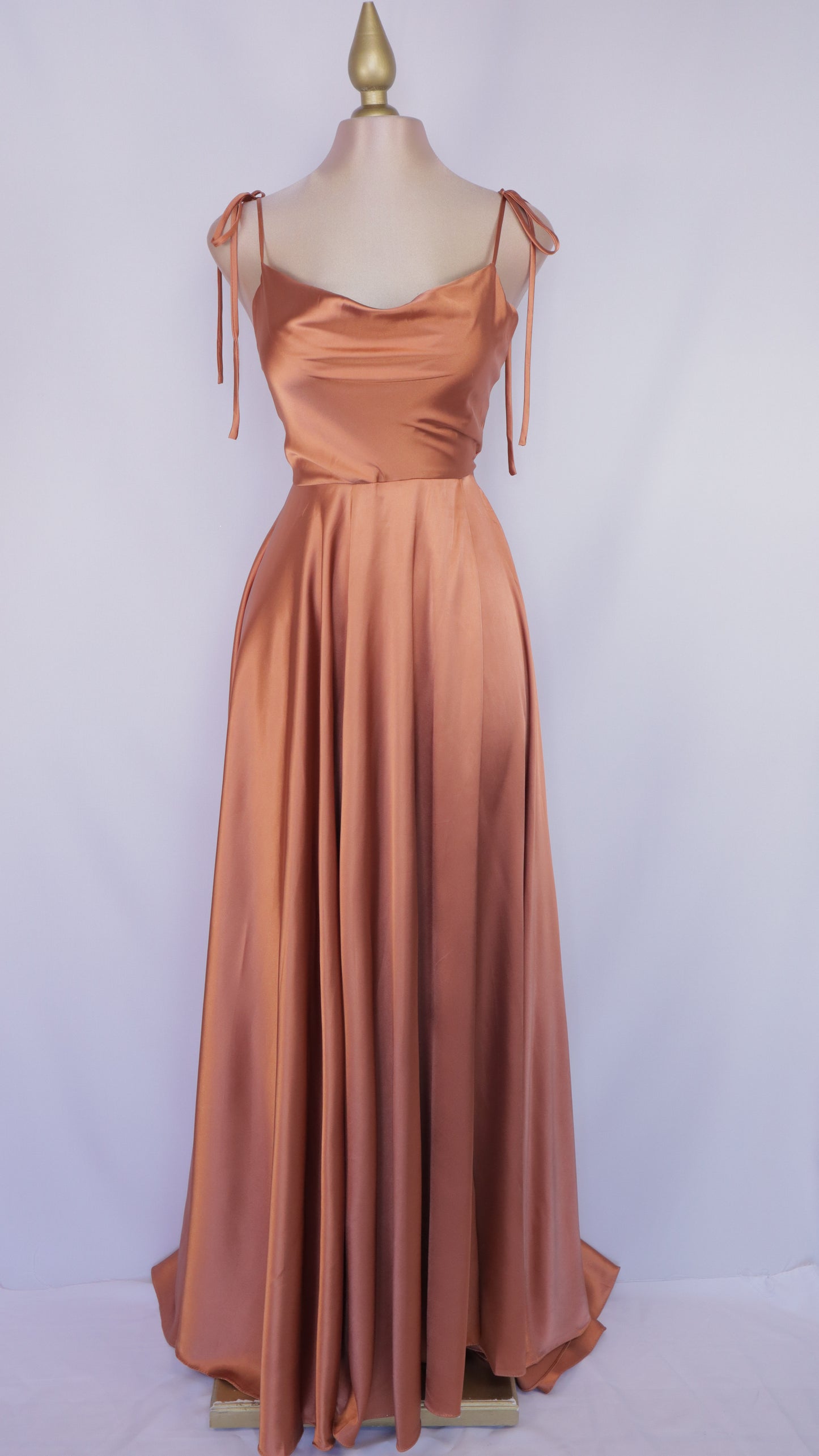 Vestido linea A de tirantes