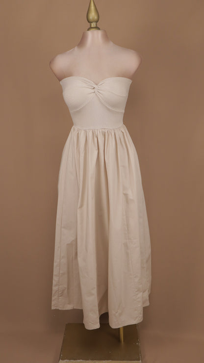 Vestido midi con falda circular