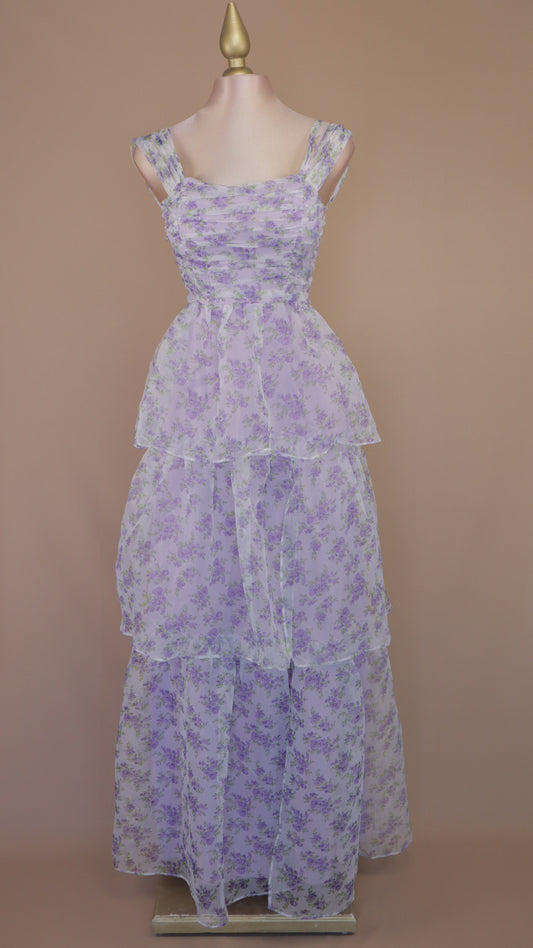 VESTIDO LARGO TULL FLOWER