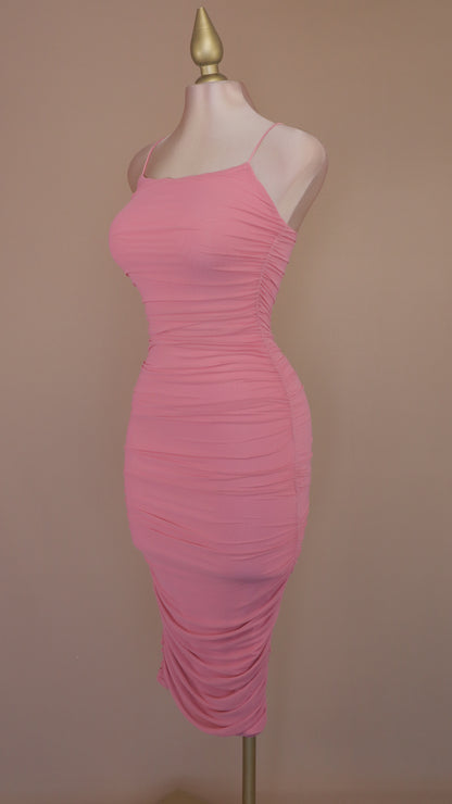 VESTIDO MAXI PLIZADO SENSUAL