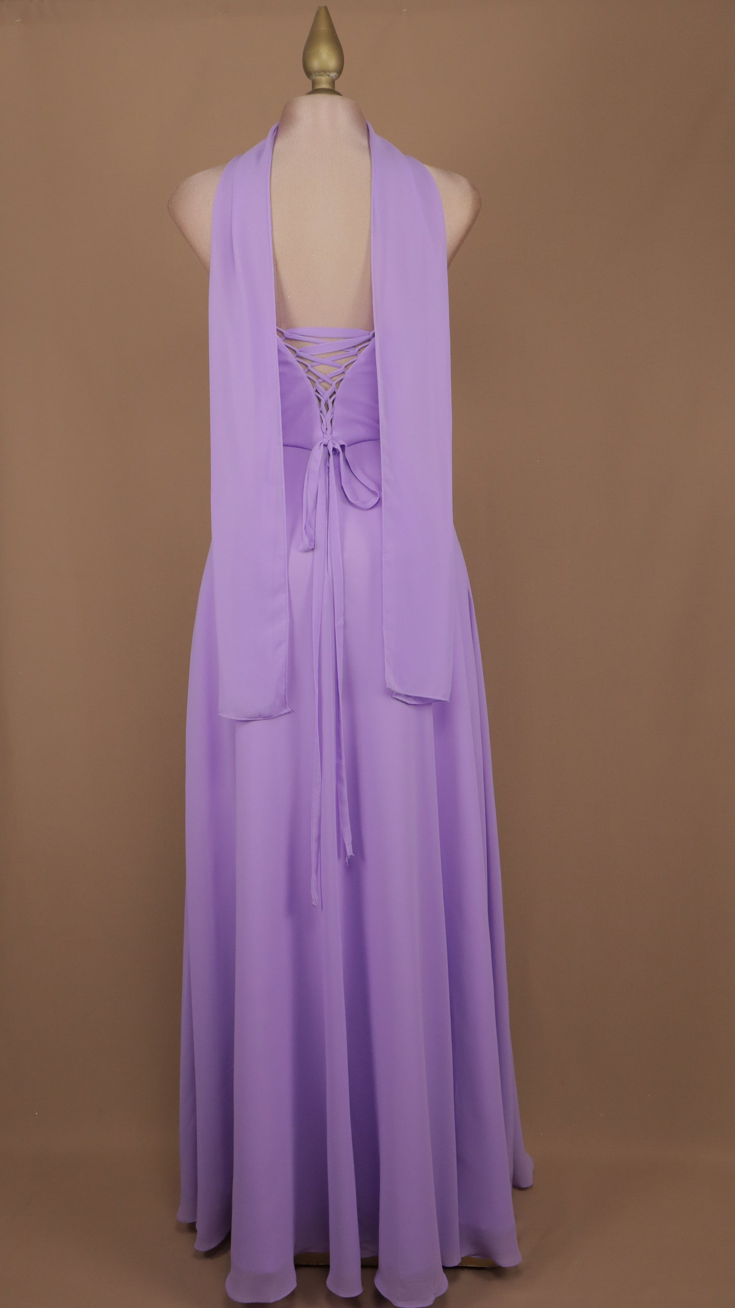 Vestido largo estraple con corset