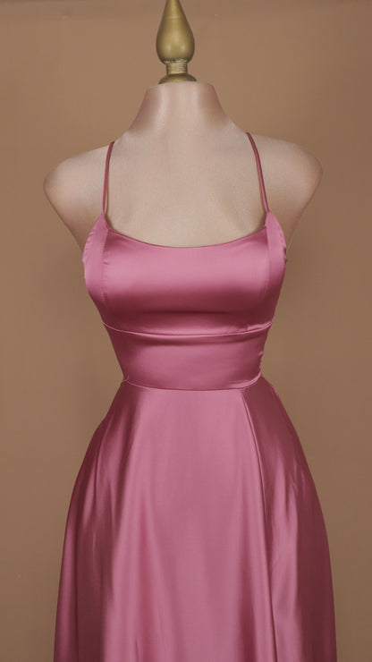 Vestido largo satin cool