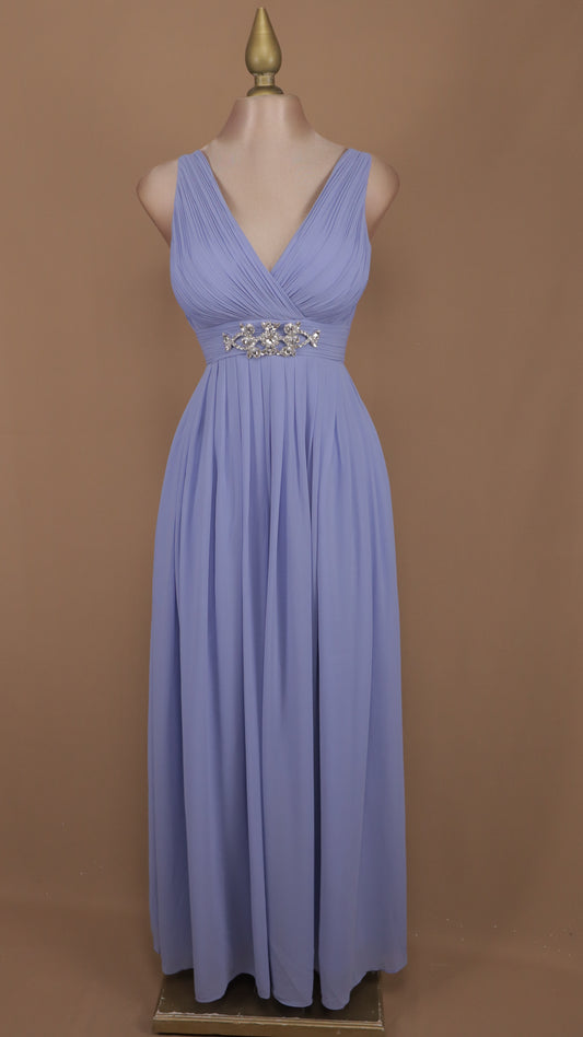 Vestido largo plus size corte imperio