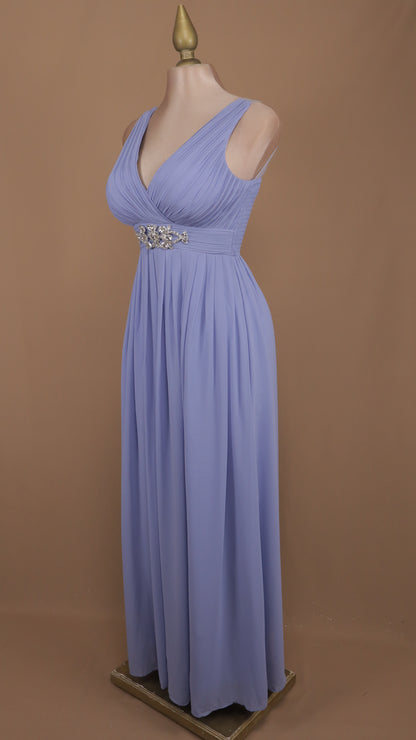 Vestido largo plus size corte imperio