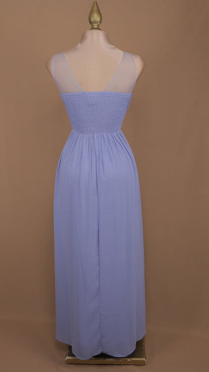Vestido largo plus size corte imperio