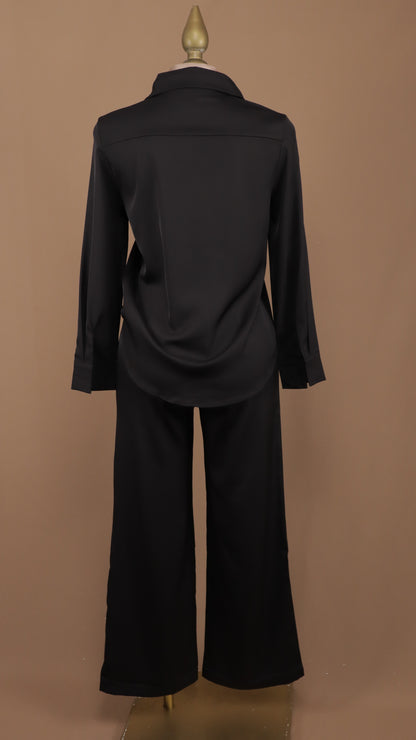 Conjunto de pantalón y blusa manga larga