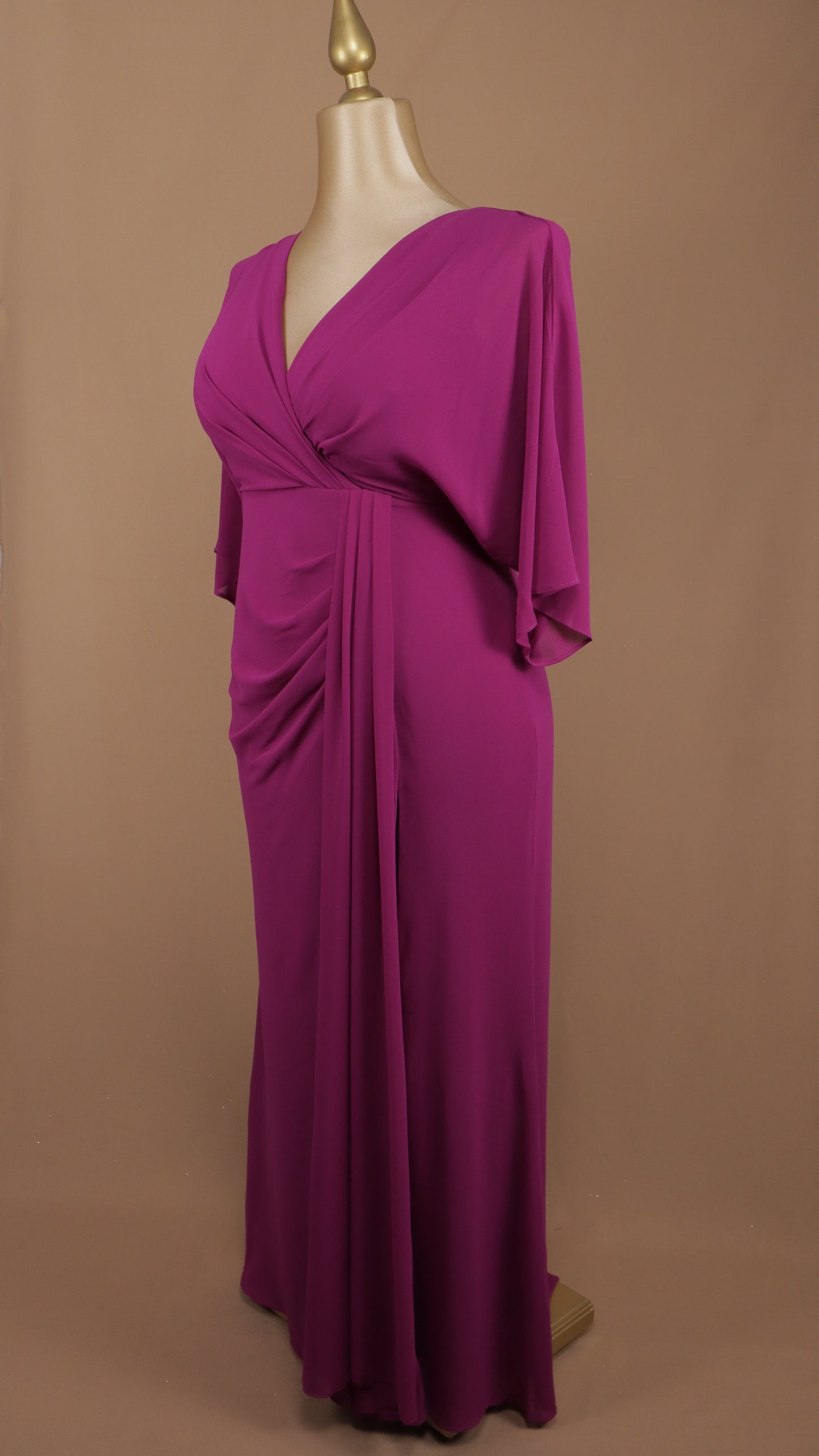Vestido talla extra manga holgada
